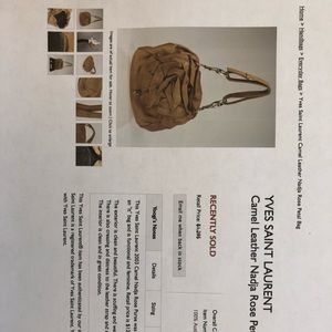 YVES SAINT LAURENT PETAL BAG